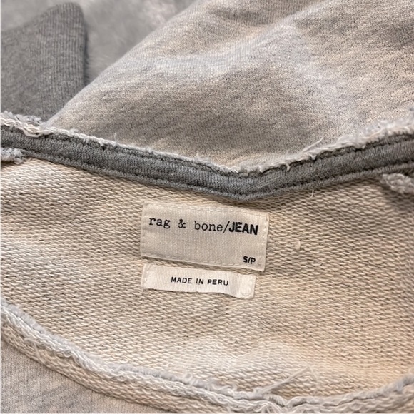 NWOT RAG & BONE standard issue slash pullover cold shoulder sweatshirt top Small - Picture 9 of 9